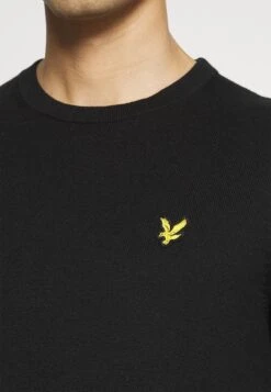 Lyle & Scott Crew Neck Jumper - Jumper - Jet Black -Best Clothing Store c27fa4ee3919475290ea282e7d263b43