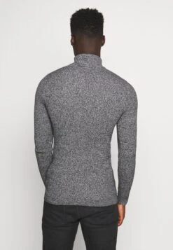 Pier One Muscle Fit Turtle - Jumper - Mottled Grey -Best Clothing Store c58930c1b64342c08fef251487e5a618