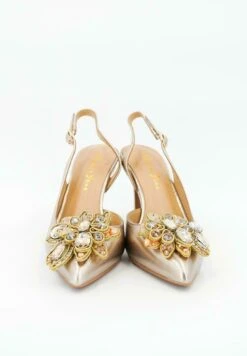 Alma En Pena Lagos - High Heels - Gold -Best Clothing Store c5e199655b6248588ece2b7891c95ea4