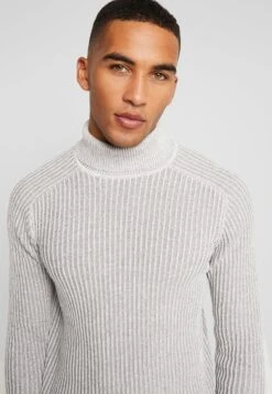 Pier One Jumper - 111 - Mottled Light Grey -Best Clothing Store d1774a40fde44346aea6a7dd67f4ca51