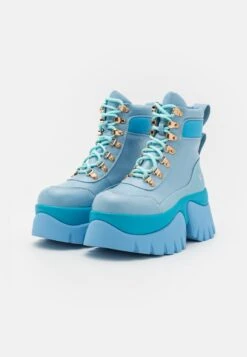 KOI FOOTWEAR Melanie Martinez Crybaby Platform Boots - Platform Ankle Boots - Blue -Best Clothing Store d18db353f1c34d99afa8b9ef4ceaee81