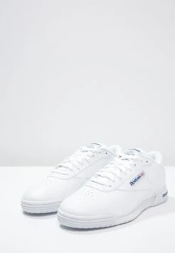 Reebok Classic Exofit Clean Logo Unisex - Trainers - White/Royal Blue -Best Clothing Store dd60eda8b41449d1b5a53fe22b0c52a0
