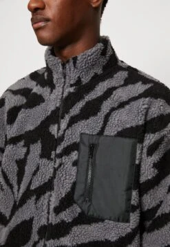 YOURTURN Unisex - Fleece Jacket - Grey -Best Clothing Store e22cc4c1616341af98da8e664ca12df5