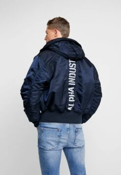 Alpha Industries Hooded Custom - Winter Jacket - Rep Blue -Best Clothing Store e710779f383c44a8911e79f37e48949d