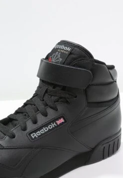 Reebok Classic Ex-O-Fit Leather Shoes - High-Top Trainers - Black -Best Clothing Store e9b2b11e282544529cb0e7361f1a590e
