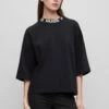 Hugo Dinaya - Long Sleeved Top - Black One