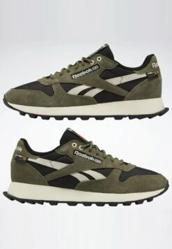 Reebok Classic Classic Leather Unisex - Trainers - Core Black Army Green Stucco -Best Clothing Store f0cf73097021442d924b62732978c883