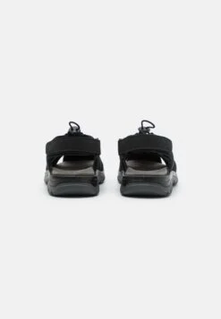 Pier One Leather - Walking Sandals - Black -Best Clothing Store f1e40d4d3ff349cc823e8e096bd7fd9e