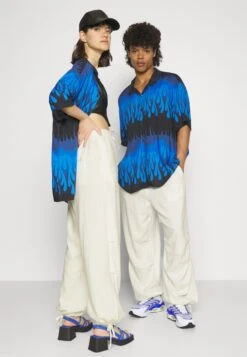 YOURTURN Genderless Parachute Unisex - Trousers - White -Best Clothing Store f47a0e1ecff04f00b66902953e5c6730