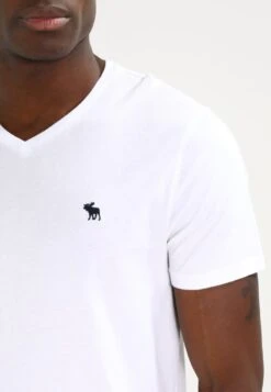 Abercrombie & Fitch Vneck 3 Pack - Basic T-Shirt - White/Black/Grey -Best Clothing Store f54c439614614d88ae5ec876f859baca