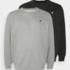Pier One Plus Size 2 Pack - Sweatshirt - Black/Mottled Grey