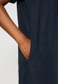 Marc O'Polo Dress Sportiv Style Slightly Egg Shaped Raglan Sleeve - Day Dress - Deep Blue Sea -Best Clothing Store fa6dd7367b314c849614085d1f725d57