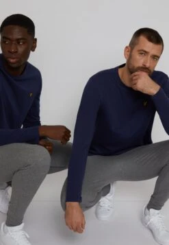 Lyle & Scott Long Sleeved Top - Navy -Best Clothing Store fb8ef4b891bf434e807cc1540e8289b1