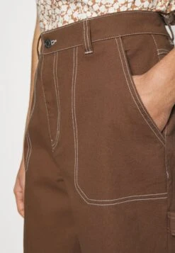 YOURTURN Unisex - Denim Shorts - Brown -Best Clothing Store fd7664ba433149348b570194248baabe