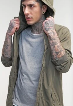 Pier One Parka - Khaki -Best Clothing Store ffa45efc2dcd46dca209c3efa063c7ea